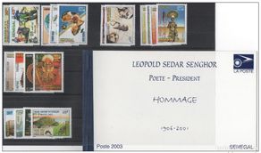 Sellos: Senegal 2003 Año completo Mediados de 2010 - 2031 Disfraces Esculturas Senghor